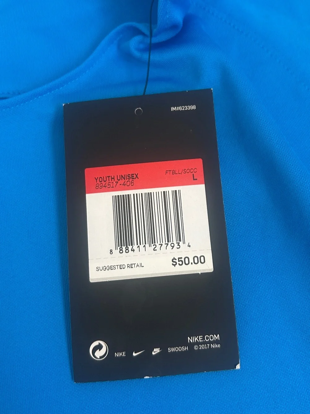 NEW Nike Park III long-sleeve junior sports jersey top L